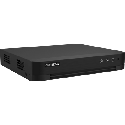 DVR 8 Canales TURBOHD + 8 Canales IP / 8 Megapixel (4K) / Audio Bidireccional / ACUSENSE / 1 Bahía de Disco Duro / Salida de Video en Full HD / H.265+