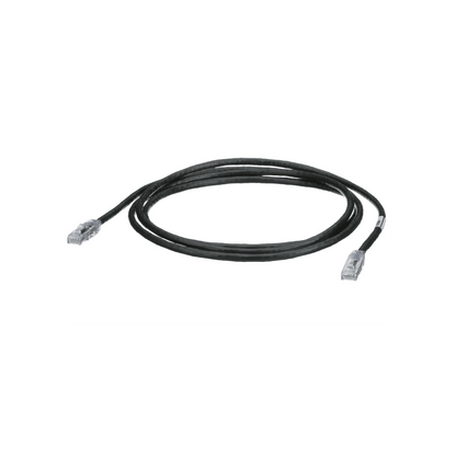 Cable de Parcheo TX6, UTP Cat6, 24 AWG, CM, Color Negro, 2.13 Metros (7 Pies)