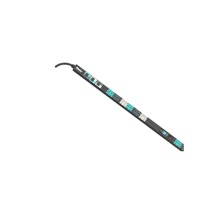 PDU Inteligente Monitoreable EL2P para Distribución de Energía, Enchufe de Entrada IEC 60309 3P+N+E 6h 32A/30A (IP44), 24 Salidas C13/C15 y 24 C13/C15/C19/C21, de Instalación Vertical, 240 Vca, 30/32 Amp