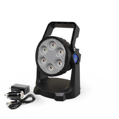 Lámpara de trabajo de mano de 6 LED, con batería recargable y montaje magnético, IP67