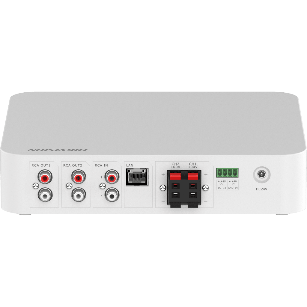 Amplificador | Bluetooth | 2 Canales | 40 W por Canal | 100V | Hik-Connect | Una Zona | Musica Ambiental