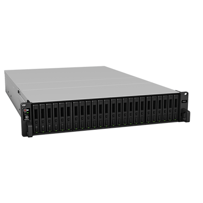 Servidor All-Flash Synology FlashStation FS6400 | 24 Bahías SAS-SATA | Dual Intel Xeon Silver 4110 | 32GB DDR4 ECC RDIMM | 10GbE | Escalable hasta 72 Unidades.