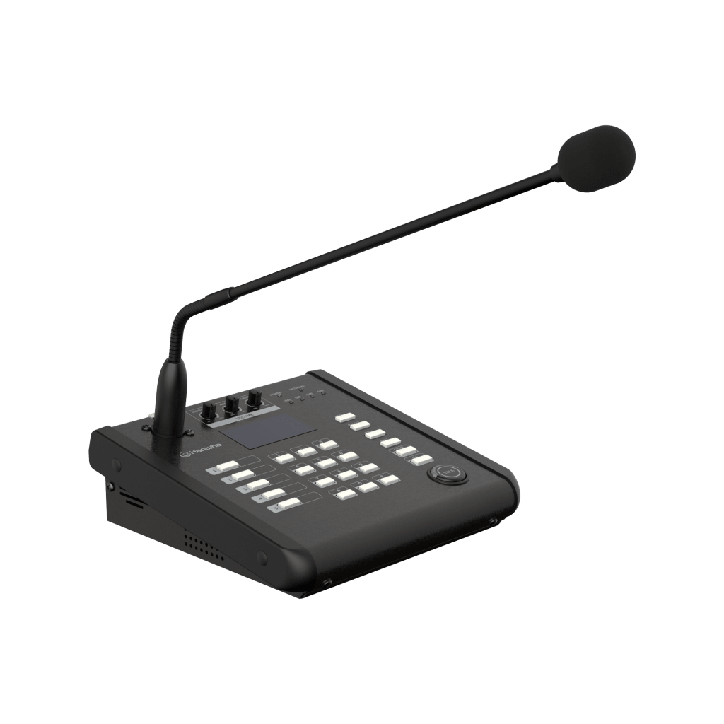 Micrófono IP SIP / Frecuencia 100Hz~6kHz / PoE IEEE 802.3 af / 10/100 Base-T / Protocolos SIP, HTTP, HTTPS / Seguridad SHA-2 / Certificaciones EMC y Safety