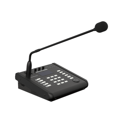 Micrófono IP SIP / Frecuencia 100Hz~6kHz / PoE IEEE 802.3 af / 10/100 Base-T / Protocolos SIP, HTTP, HTTPS / Seguridad SHA-2 / Certificaciones EMC y Safety