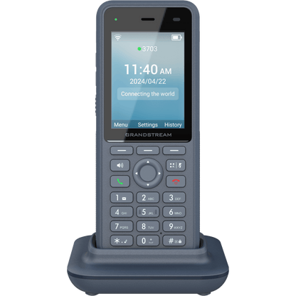 Teléfono IP Wi-Fi Inalámbrico WP836 / Wi-Fi 6 Doble Banda / IP69K Resistente a Exteriores / Batería 3000 mAh / 4 Conferencias / Bluetooth Integrado / USB Tipo C / Compatibilidad con Códec Opus HD