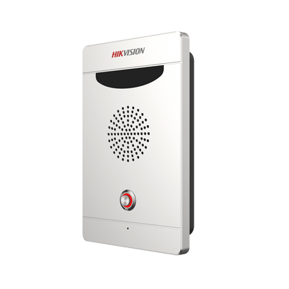 Estación de Alarma de Pánico / Audio Bidireccional / Altavoz 3W Integrado / Micrófono Omnidireccional / 2 Entradas y 2 Salidas de Alarma / IP65 IK08 / Montaje Pared y Empotrado / Exterior Aluminio