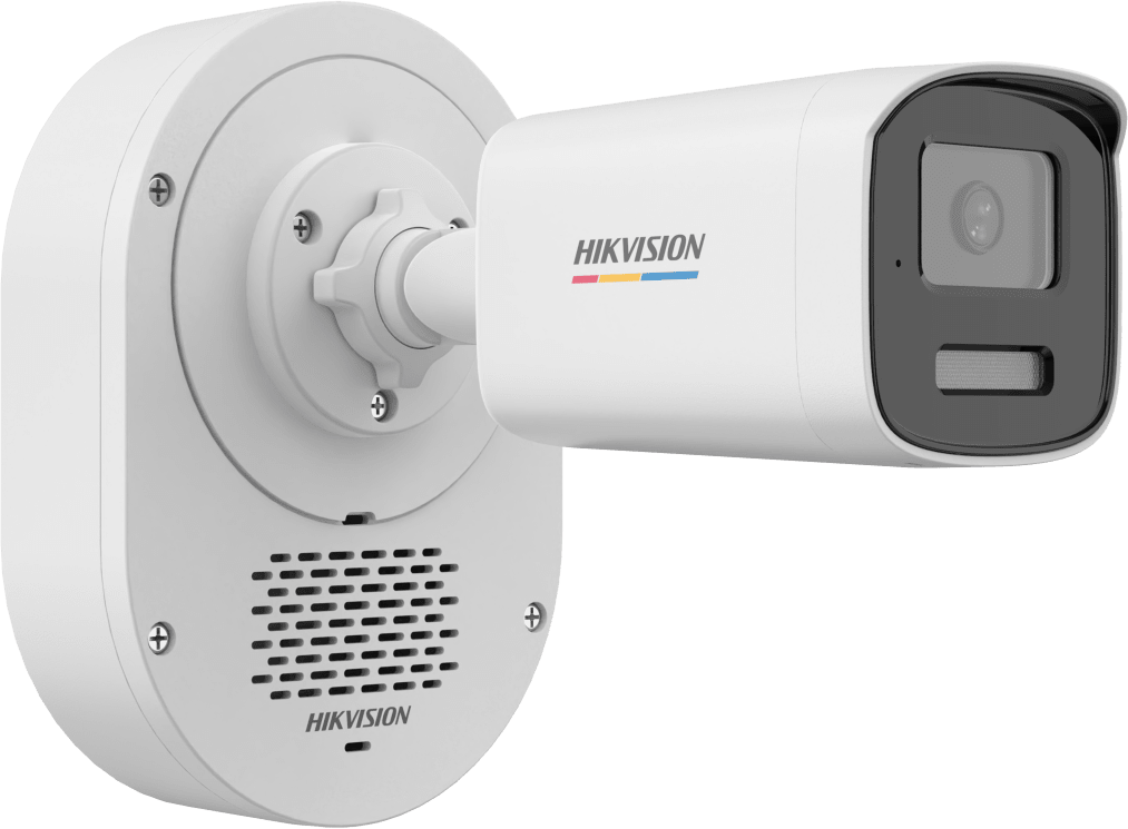[SoundMax + ColorVu 3.0 + MD 3.0] Bala IP 4 Megapixel / Lente 4 mm / 50 mts IR + 50 mts Luz Blanca / Micrófono Integrado / ACUSENSE Lite / Exterior IP67 / WDR 120 dB / PoE / Micro SD