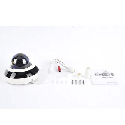 Mini PTZ IP 2 Megapixel / 4X Zoom / Audio Bidireccional / H.265+ / 20 mts IR EXIR / WDR 120 dB / PoE / IK10 / IP66 / Ultra Baja Iluminación / Micrófono Integrado / Micro SD