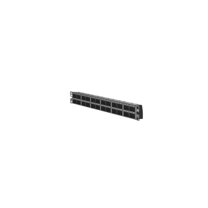 Panel de Parcheo Modular Mini-Com (Sin Conectores), Plano, Blindado, Alta Densidad, de 48 Puertos, 1UR