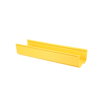 Canaleta FiberRunner™ 6X4, de PVC Rígido, Color Amarillo, 3 m de Largo