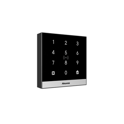 Teclado de Control de Acceso + Bracket de Instalación / Administración 100% en la Nube / Interfaz WEB / POE / Lector Prox 125 kHz / MIFARE 13.56MHz / NFC / APP Smart Plus / Control de 1 Puerta / PIN Para Visitas / IP65