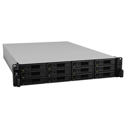 Unidad de Expansión Synology RXD1219sas | 12 Receptáculos SAS | Diseño Modularizado | Fuentes de Alimentación Redundantes | Conectividad Mini-SAS HD.