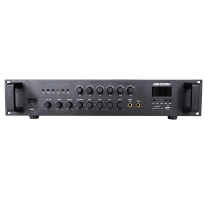 Amplificador de Audio | Bluetooth | 120 W | 6 Zonas con Control de Volumen Independiente | 70/ 100V COM | Montaje en Rack | Voceo y Musica Ambiental