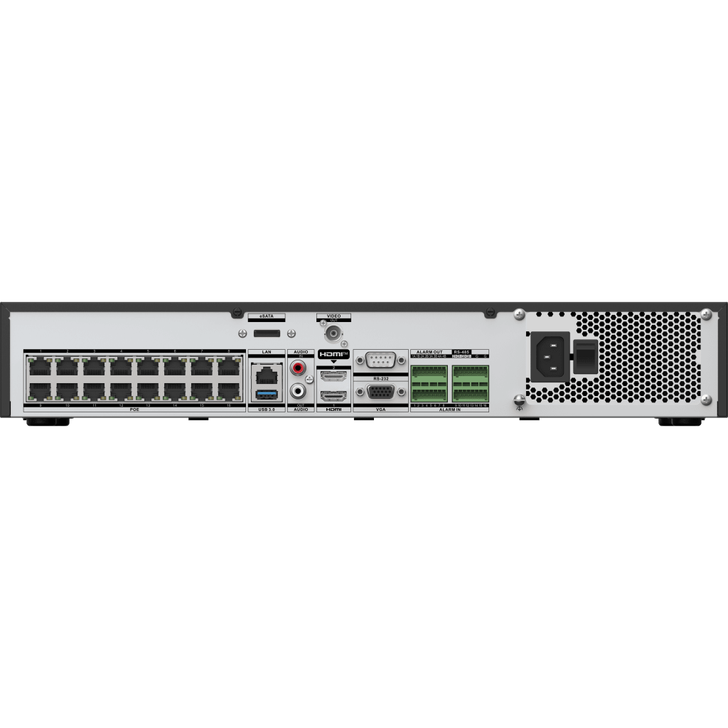 [AcuSeek] NVR 32 Megapixel (8K) / 16 Canales IP / 8 Bahías de Disco Duro / 2 Tarjetas de Red  / HDMI en 4K / Soporta POS / Reconocimiento Facial / Bases de Datos / Hasta 100,000 Fotografías / AcuSearch