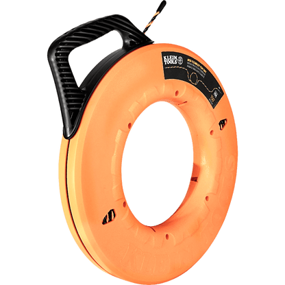 Guía Jalacables de Poliéster / 45,7 m (150 ft) × 4,8 mm (1/4") / Triple Trenzado / Alta Flexibilidad / Baja Fricción / Ojal de Nylon / Naranja/Negro