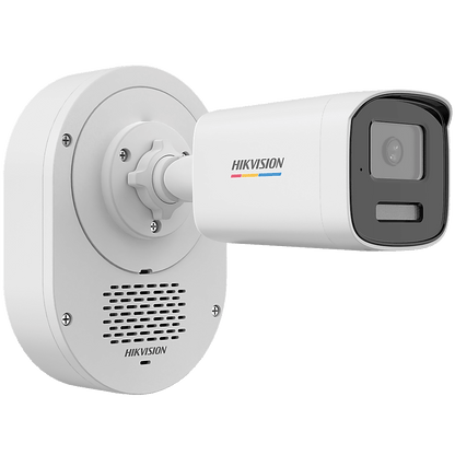 [SOUNDMAX] Cámara Bala TURBOHD 2 Megapixel (1080p) / ColorVu / Audio Bidireccional + Sirena / Luz Blanca 40 m + IR 40 m / IP67 / Luz Dual / Exterior IP67