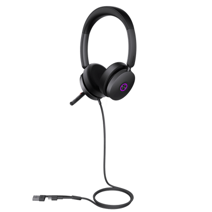 Diadema Yealink UH48 Dual Teams USB-C/A Certificada para Teams y Soporte Multiplataforma UC