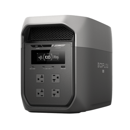 Estación de Energía Portátil EcoFlow DELTA 3 MAX, 2048Wh, Batería LiFePO4, Salida 2400W (Surge 4800W)