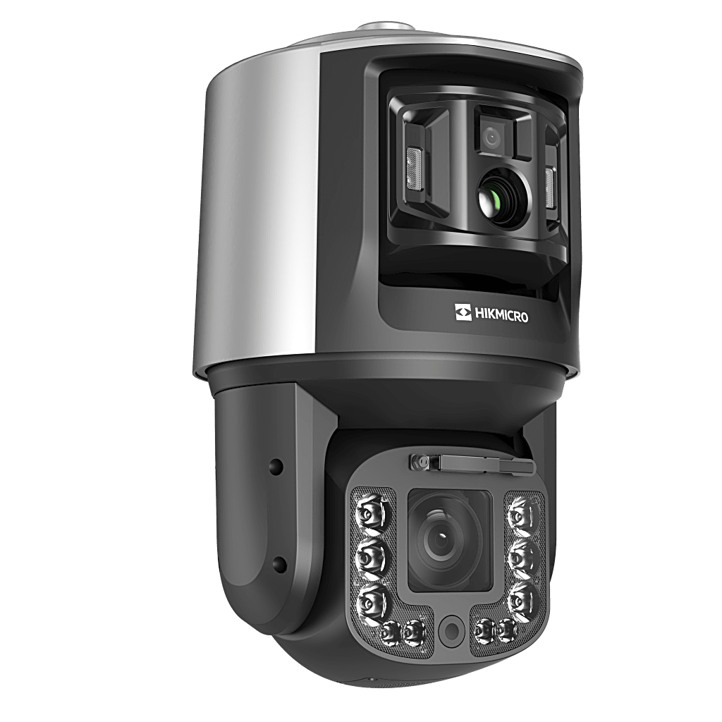 [TandemVu] PTZ IP Bi-Espectral / Térmica (384 X 288 / 25 mm) + Óptica PTZ (4 MP / 40X Zoom) + Óptica Fija (4 MP / 12.4 mm) / Alerta Visual y Audible / Protección Perimetral / 36 VCD / 24 VCA / PoE++ / IP67