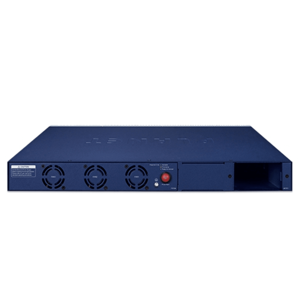 Switch Administrable Capa 3 / 48 Puertos 10/100/1000T 802.3bt PoE++ / 4 Puertos 10G SFP+ / Dos Ranuras Para Fuente de Alimentación Modular / 3200W PoE Budget / Compatibilidad IPv4/IPv6 / VLAN / QoS / ERPS