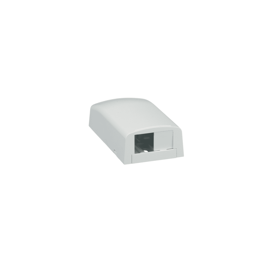 Caja de Montaje en Superficie, Para 2 Módulos Mini-Com, Color Blanco