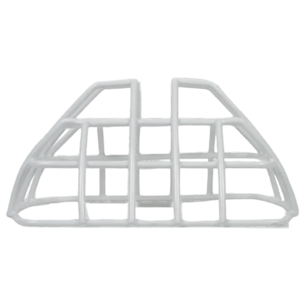 Protector De Rejilla Anti Vandalismo Y Golpes Accidentales, Color Blanco, Para Sirenas/Estrobos/Bocinas System Sensor, Montaje a Ras, 7.40"Altox6.15"Anchox3.39"Profundidad