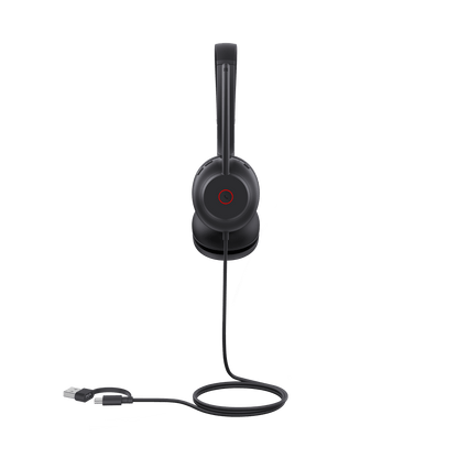Diadema Alámbrica UH35 Dual de Yealink USB-C/A Compatible con Teléfonos IP Yealink y Computadoras