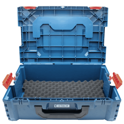 Maletín Rígido Apilable para Herramientas / Plástico de Alta Resistencia / Diseño Modular 46 x 17 x 32 cm (18.1 x 6.7 x 12.6 in) / Asas Ergonómicas / 4 Cierres de Seguridad