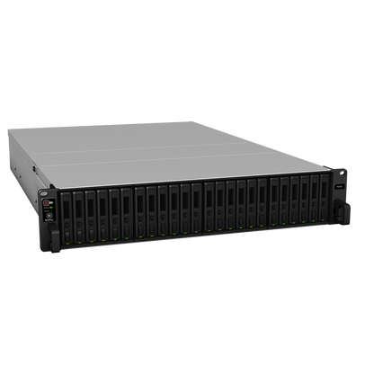 NAS Todo Flash FlashStation FS3600 | 24 Receptáculos | Intel Xeon D-1567 12 Núcleos | 16 GB RAM (Ampliable a 128 GB) | 195,000 IOPS Escritura Aleatoria iSCSI 4K | 10 GbE | Compatible con Virtualización | Protección de Datos Int