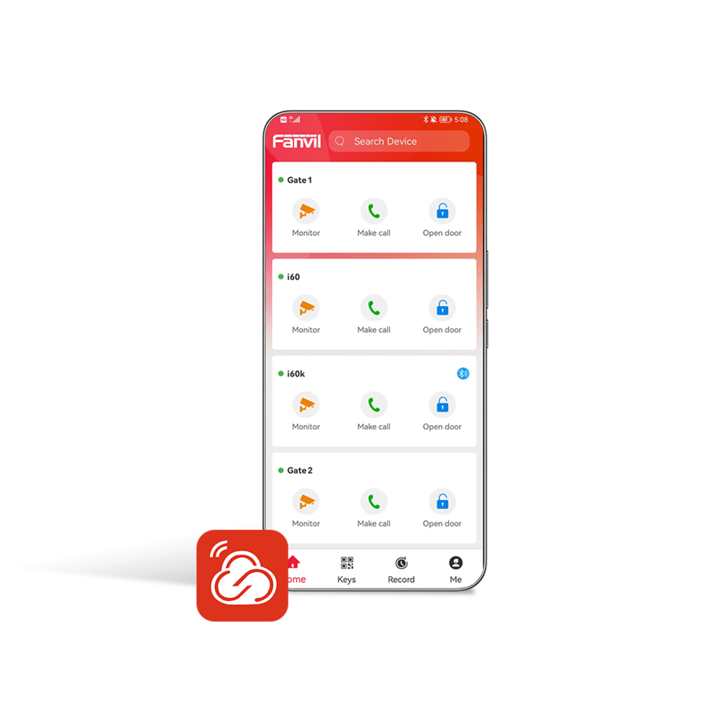 Licencia Permanente, Un Usuario Principal y 4 usuarios adicionales para App Fanvil Link , Monitoreo, Apertura Remota, Creación de Códigos QR