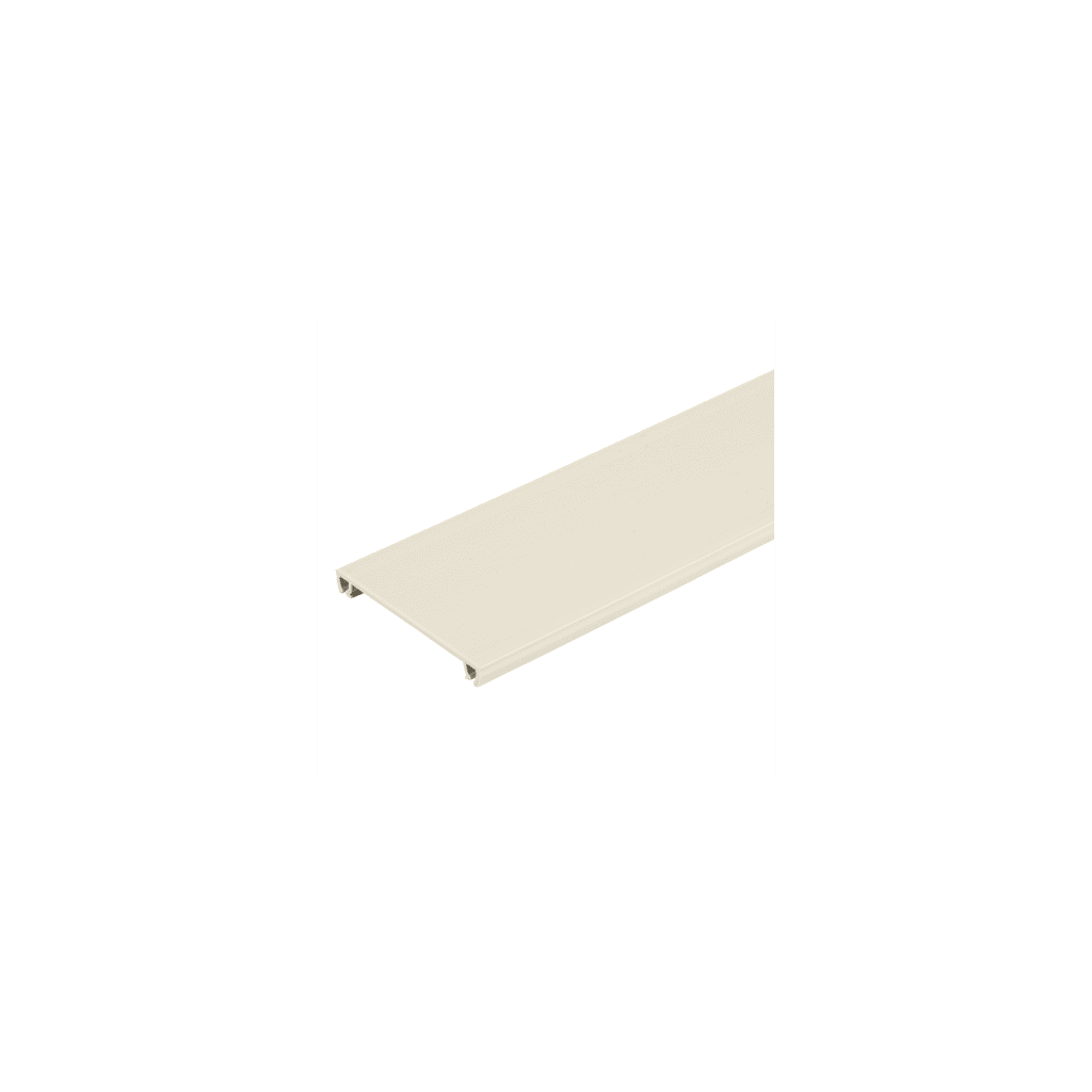 Cubierta para canaleta T-70, de PVC rígido, 70.1 x 9.1 x 1800 mm, Color Blanco Mate