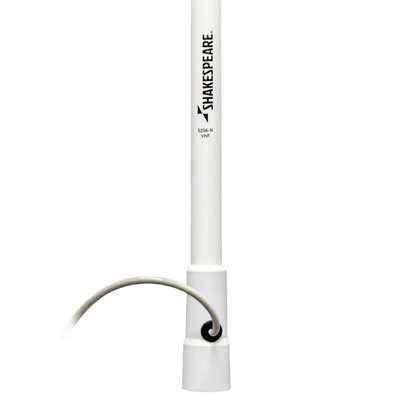 Antena Marina VHF de Fibra de Vidrio / Para Uso en Embarcaciones / Ganancia de 6 dB / 50 Watts / Base de Nylon