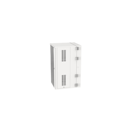 Gabinete PanZone de Montaje en Pared, de 19in, Puerta con Ventana de Seguridad, 26 UR, 762mm de Profundidad, Color Blanco
