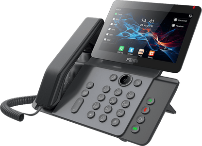 Teléfono IP Empresarial V66 Prime, Pantalla Táctil Color 7 Pulgadas, Audio HD Opus, Video 1080p, Wi-Fi 6, Bluetooth 5.4, 20 Líneas SIP, 6-Way Conference, PoE, Material Antibacterial