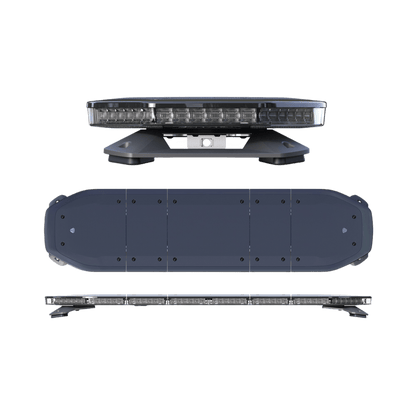 Barra de luces LED de 48", 216 LED, Dual Color, Programable, Rojo/Azul/Ámbar/Claro, Ideal para Equipar Unidades de Seguridad Publica con Domos Negros