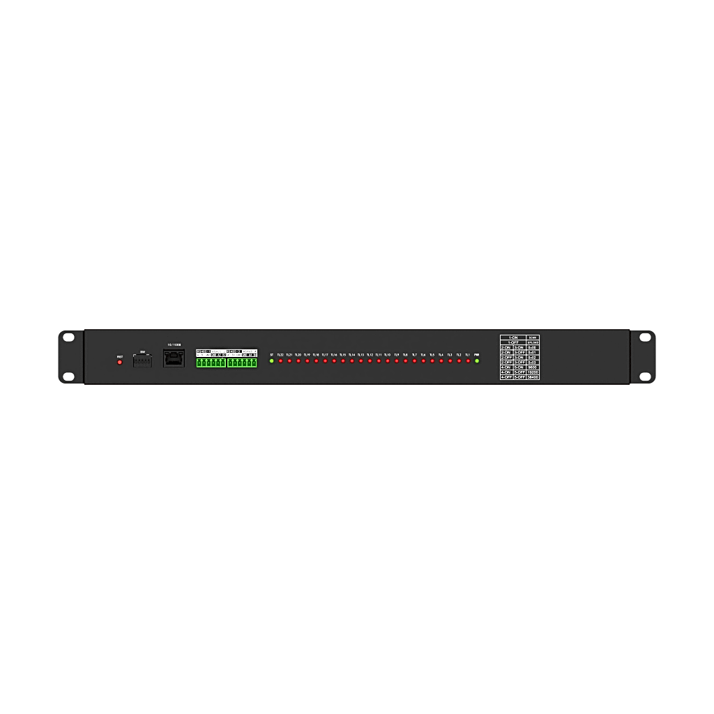 Detector de Señal de Semáforo/ 22 Canales AC 100-240V / 4 Interfaces RS-485 / Salida DC 5V 2A / Conmutador de 5 Pines / LED de Estado / Protección de Voltaje