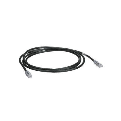 Cable de Parcheo TX6, UTP Cat6, 24 AWG, CM, Color Negro, 2.13 Metros (7 Pies)