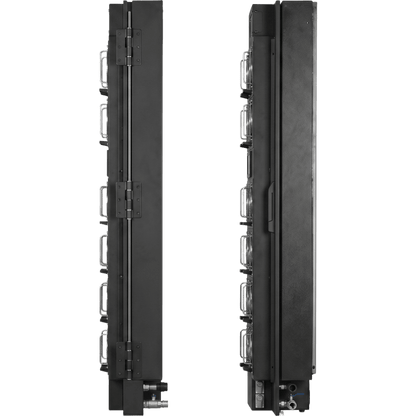 Enfriador de Puerta Trasera para Rack 42U / 800W Agua Refrigerada / 12 Ventiladores DC Hot-Swap / Ethernet SNMP Modbus / Hoffman RackChiller RDHX PRO