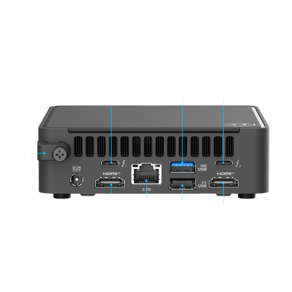 Mini PC NUC Barebone / Core i5 -210H / WiFi 7 y 2.5 GbE / Bluetooth / incluye Memoria RAM, SSD y S.O. /  Incluye Fuente
