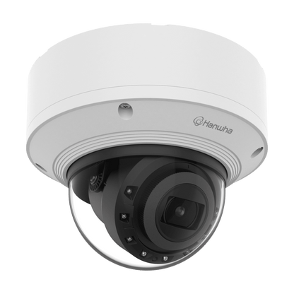 Cámara IP Domo Antivandálica 5MP para interior / Fácil Instalación / Lente Motorizado 3.6 - 9.4mm / IR 50M / WDR 150db / H.265 & WiseStream II