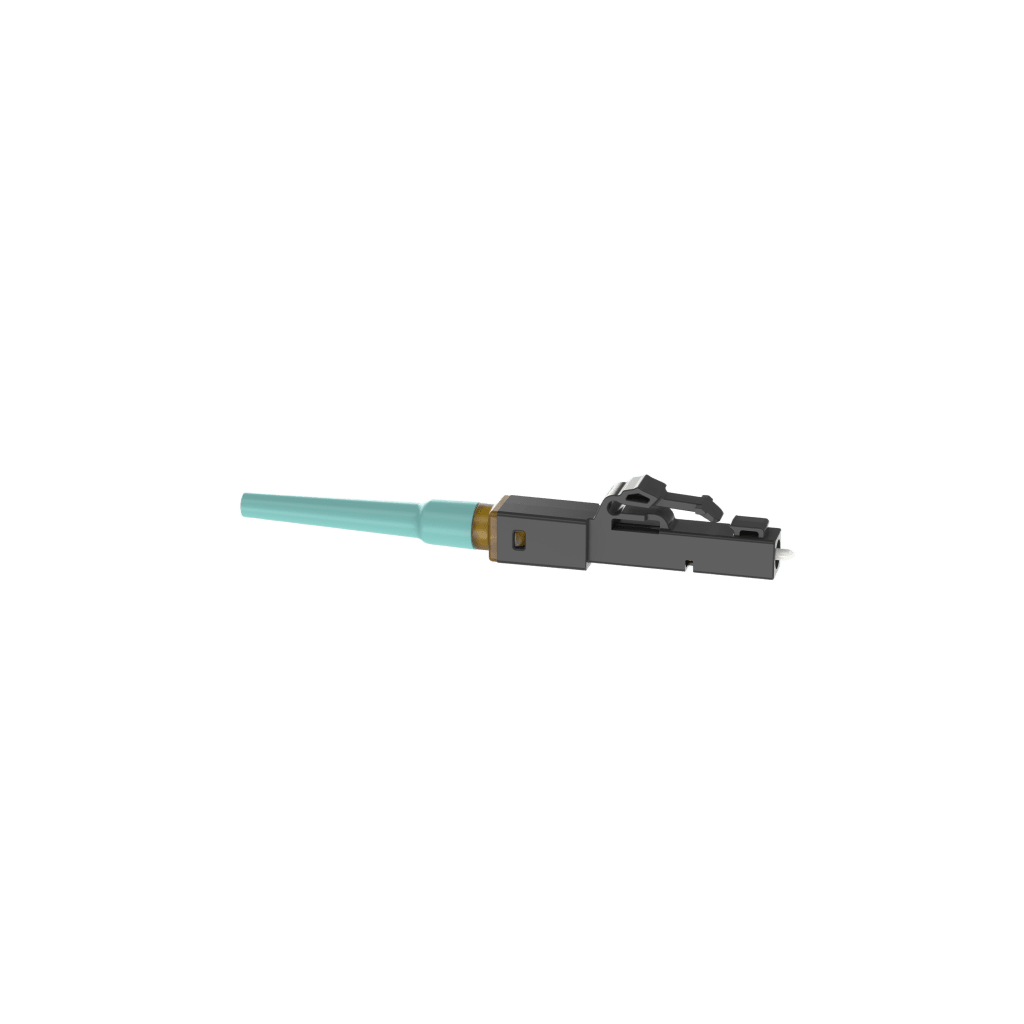 Conector LC de Empalme por Fusion OmniSplice™, Para Fibra Óptica Multimodo 50/125µm OM3/OM4/OM5, Color Aqua