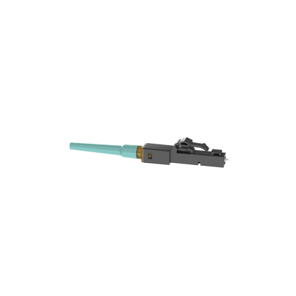 Conector LC de Empalme por Fusion OmniSplice™, Para Fibra Óptica Multimodo 50/125µm OM3/OM4/OM5, Color Aqua