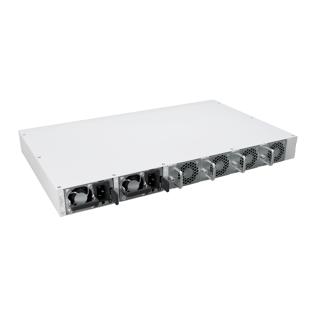 Switch de Red MikroTik CRS812 DDQ / 400 Gbps / 8 Puertos SFP56 de 50G / 2 Puertos QSFP56 de 200G / 2 Puertos QSFP56-DD de 400G / RouterOS v7 / ARM Quad-Core 2 GHz / 4 GB RAM / Rackmount