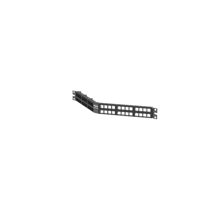 Panel de Parcheo Modular Keystone (Sin Conectores), Angulado, de 48 Puertos, 1UR