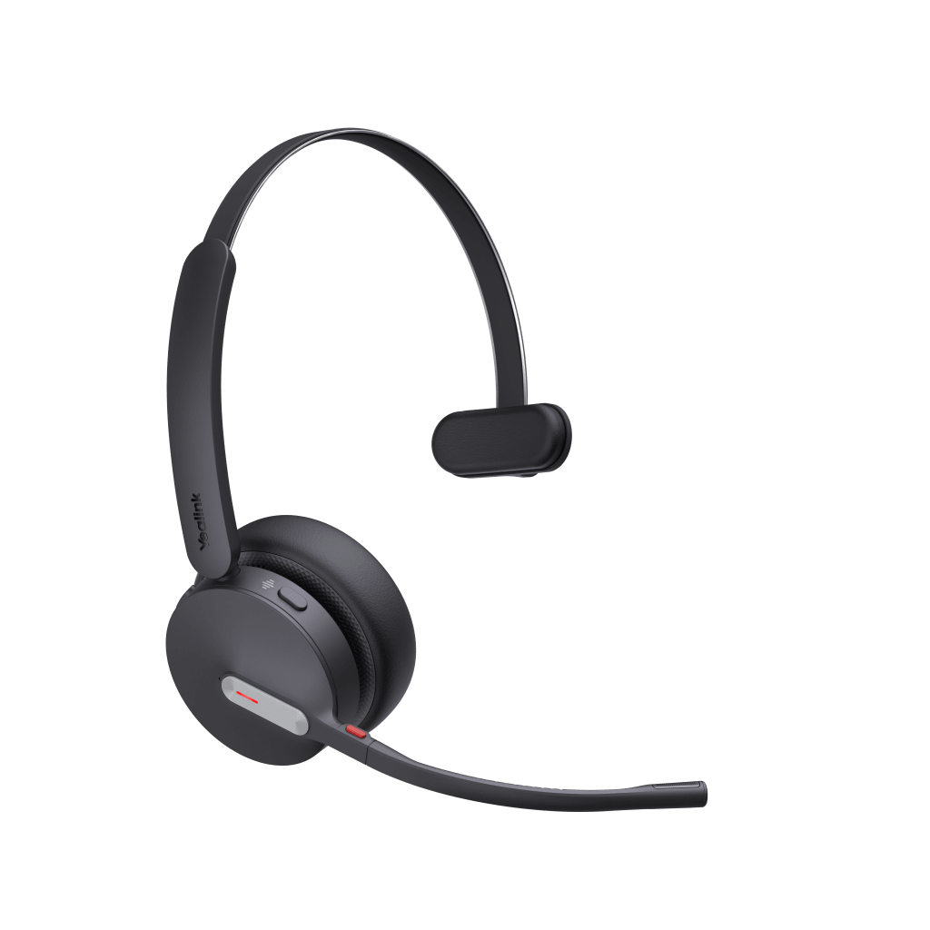Diadema Inalambrica WH64 Mono UC de Yealink con Acoustic Shield 2.0 y Funcionamiento DECT-Bluetooth