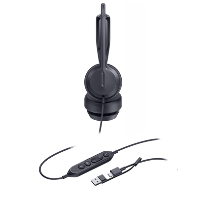 Diadema Alámbrica Yealink UH42 Dual con Audio HD y Conectividad USB-C/A Certificada con Microsoft Teams