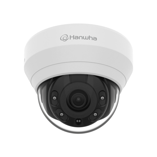 Cámara IP Tipo Domo Interior 4 Megapíxel / Lente 2.8mm / IR 20M / WDR 120db / H.265 & WiseStream / Micrófono Interconstruido