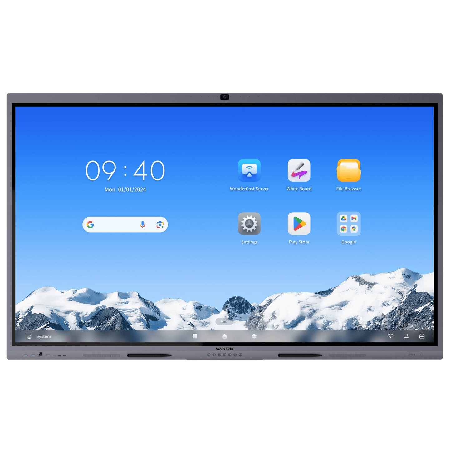 Pantalla Interactiva Touch de 75" / Android 14 / Asistentes IA /  Google Suite Preinstalado con Certificación EDLA / Cámara Web 8 MP / Resolución 4K / Bocinas Integradas / Entradas HDMI y VGA / Incluye 2 Lápices para Escri