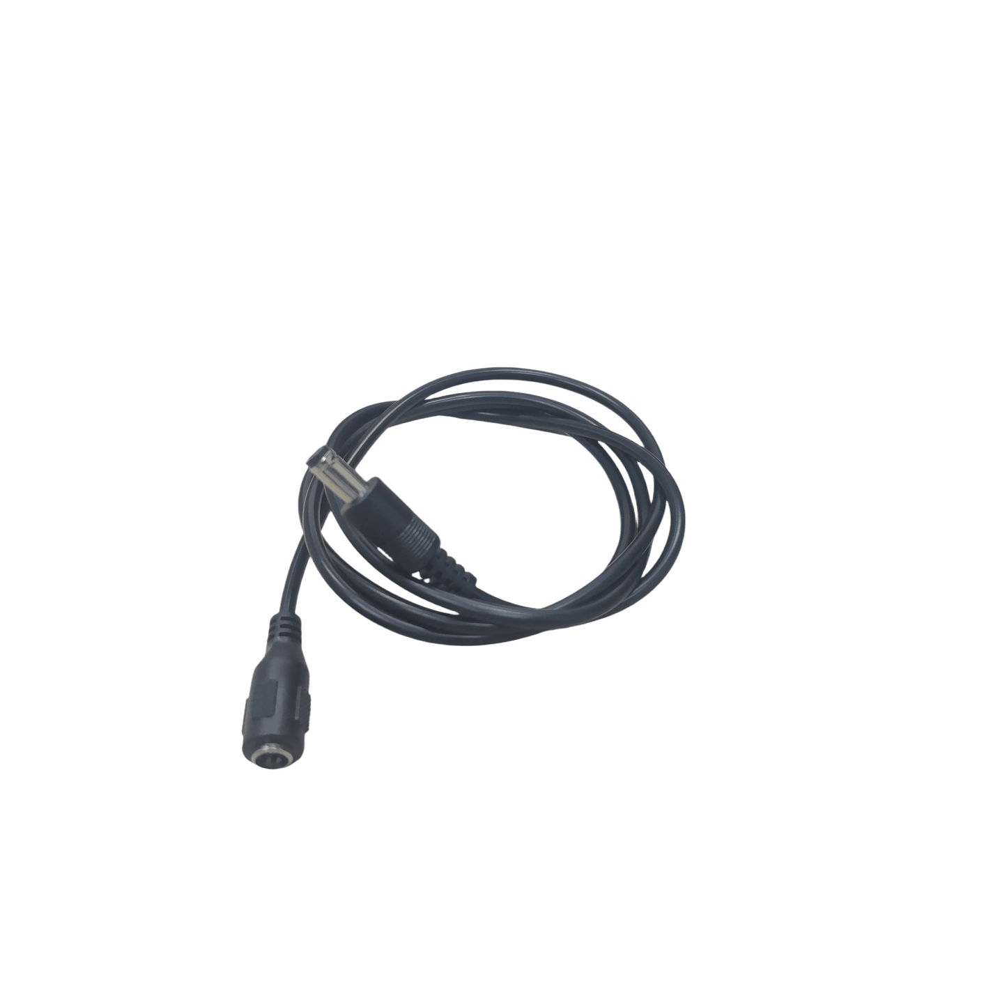 Cable con Conector Macho  ahembra (Pigtail) | Forro negro |  Alimentación para Vcc | Polarizado | Largo 1 metro | Calibre 22AWG.
