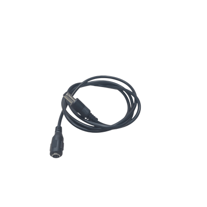 Cable con Conector Macho  ahembra (Pigtail) | Forro negro |  Alimentación para Vcc | Polarizado | Largo 1 metro | Calibre 22AWG.